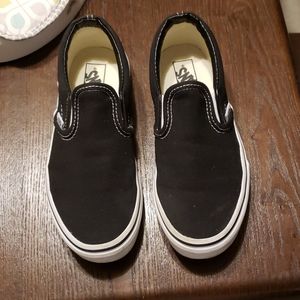 Black slip on vans